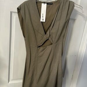 Tan Zara mini dress